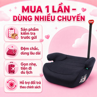 Ghế Ngồi Ô Tô Cho Bé Booster Seat Core Baby Tăng Độ Cao Ngồi Thoải Mái Khi Đi Xe