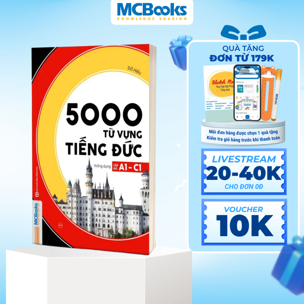Sách - 5000 từ vựng tiếng đức thông dụng cấp độ A1 - C1