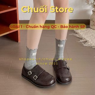 Giày Oxford nữ da PU tổng hợp dệt vải đế cao su nhẹ nhàng cá tính dễ phối đồ tinh tế