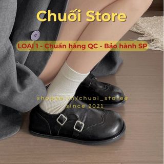 Giày Oxford nữ da PU tổng hợp dệt vải đế cao su nhẹ nhàng cá tính dễ phối đồ tinh tế