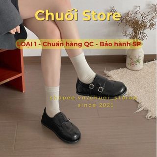 Giày Oxford nữ da PU tổng hợp dệt vải đế cao su nhẹ nhàng cá tính dễ phối đồ tinh tế