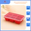 Set Khay Làm Đá Silicon 6 Ngăn Có Nắp, Khay Đá Viên Mini, Khuôn Làm Đá Thực Phẩm Đa Năng