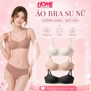 Áo ngực nữ đúc su không gọng mút mỏng ôm ngực, Áo lót không lộ viền cao cấp mềm mịn A141
