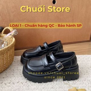 Giày Oxford nữ da PU tổng hợp dệt vải đế cao su cá tính thời trang dễ phối đồ trẻ trung