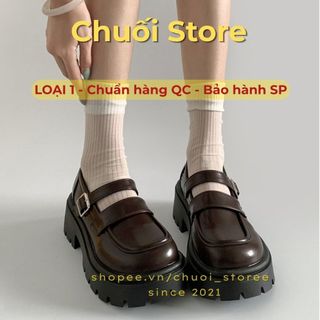 Giày Oxford nữ da PU tổng hợp dệt vải đế cao su cá tính thời trang dễ phối đồ trẻ trung