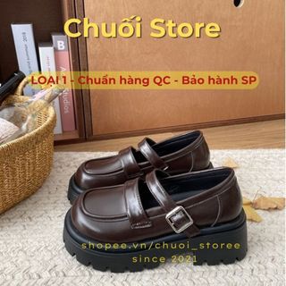 Giày Oxford nữ da PU tổng hợp dệt vải đế cao su cá tính thời trang dễ phối đồ trẻ trung