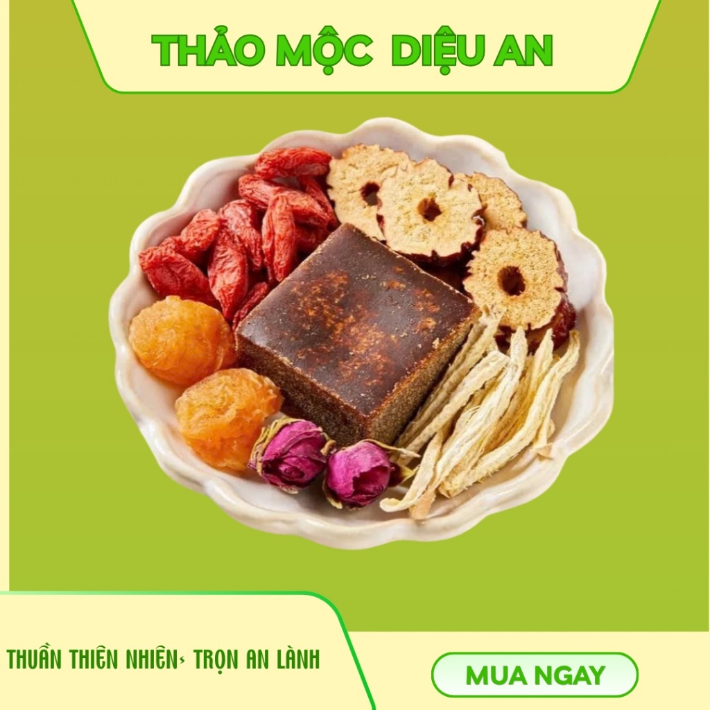Trà Gừng Đường Nâu Diệu An - Thảo Mộc Giữ Ấm Áp Cơ Thể, Đẹp Da, Tăng Sức Đề Kháng, Dịu Nhẹ Ngày Dâu