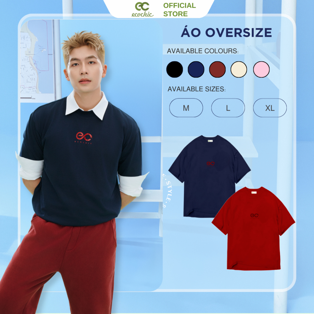 Áo Thun Local Brand ECOCHIC SSSIZZLE TSHIRT Chính Hãng Form Rộng Phông Nam Nữ Unisex Oversize 100% Cotton B135