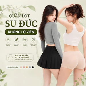 Quần đùi mặc trong váy không lộ viền, quần lót đùi nữ seamless ôm body, gen bụng nhẹ, thoáng mát DOPICO V8205