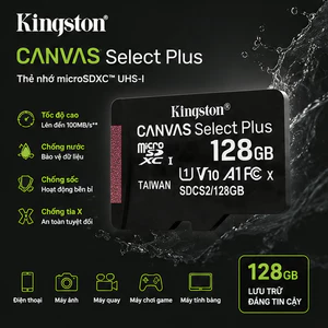 Kingston Plus Micro SD 128 GB/256 GB/512 GB/1TB 100 MB/s A1 C10 Android/điện thoại di động/CCTV