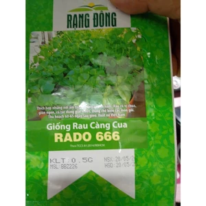 0.5gr Hạt giống Rau Càng Cua Rado 666, Rau Ăn Lá Cty Rạng Đông, Hạt Nảy Mầm Nhanh, Mạnh, Trồng Quanh Năm