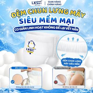 [ Combo 50 Miếng] Bỉm Trần Dán LXSoft Hàn Quốc Siêu mỏng 1.9mm, thấm hút siêu nhanh, chống hăm cực tốt
