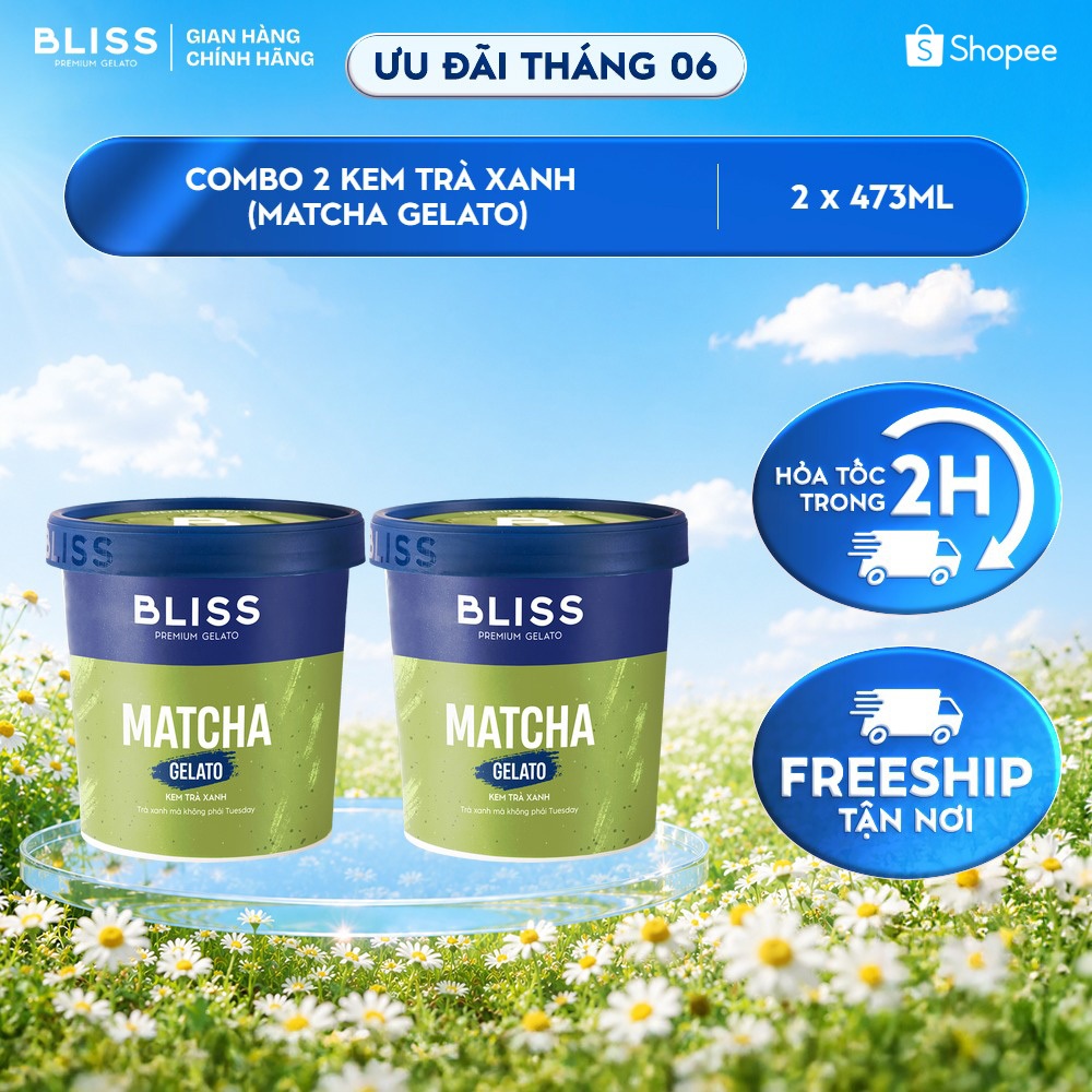 [Hỏa tốc HN/HCM] Combo 2 Kem BLISS Nhiều Vị Hộp 473ml