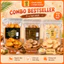 Bếp Mẹ Em - Combo 3 Vị Bestseller (Bơ Tỏi, Kem Trứng, Cafe) - Bánh Mì Sấy Giòn Rụm Đậm Vị