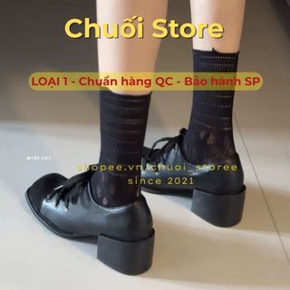 Giày oxford nữ da PU tổng hợp dệt vải đế cao su thời trang trẻ trung tinh tế phong cách