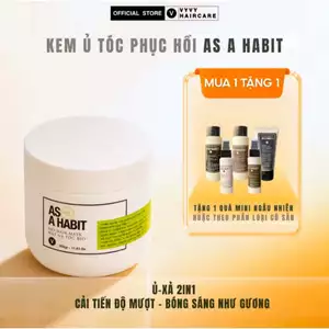 Kem ủ tóc tráng gương phục hồi hư tổn từ lõi với Peptide và 11 Axit Amin As A Habit VyvyHaircare