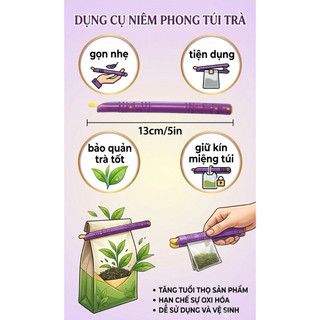 Kẹp miệng túi màu ngẫu nhiên