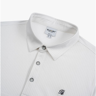 [T7_SALE 20%_HT] Áo Polo Nam Trắng Thiết Kế Hoạ Tiết 1APCH625TRK Biluxury Form Casual Cao Cấp Kháng Khuẩn Bền Màu