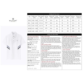 [T7_SALE 20%_HT] Áo Polo Nam Trắng Thiết Kế Hoạ Tiết 1APCH625TRK Biluxury Form Casual Cao Cấp Kháng Khuẩn Bền Màu