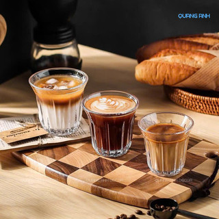 SET 6 Ly Thủy Tinh Đẹp CAPUCHINO Cao Cấp | DECOR Bàn, Nhà Hàng - Thiết Kế Đa Dạng Kích Thước