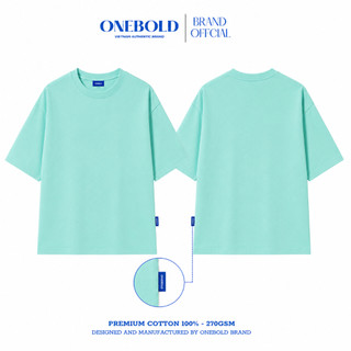 Áo Thun Trơn OVERSIZE Brand ONEBOLD Chất Vải Cotton 270gsm, Áo Phông Form Rộng Nam Nữ Dễ Phối - OB03