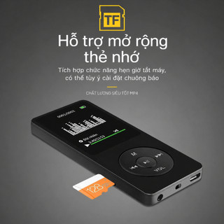 Máy nghe nhạc MP4 máy nghe nhạc mini máy MP3 MP4 máy nghe nhạc cầm tay máy nghe nhạc đa năng, màn hình IPS sắc nét âm th