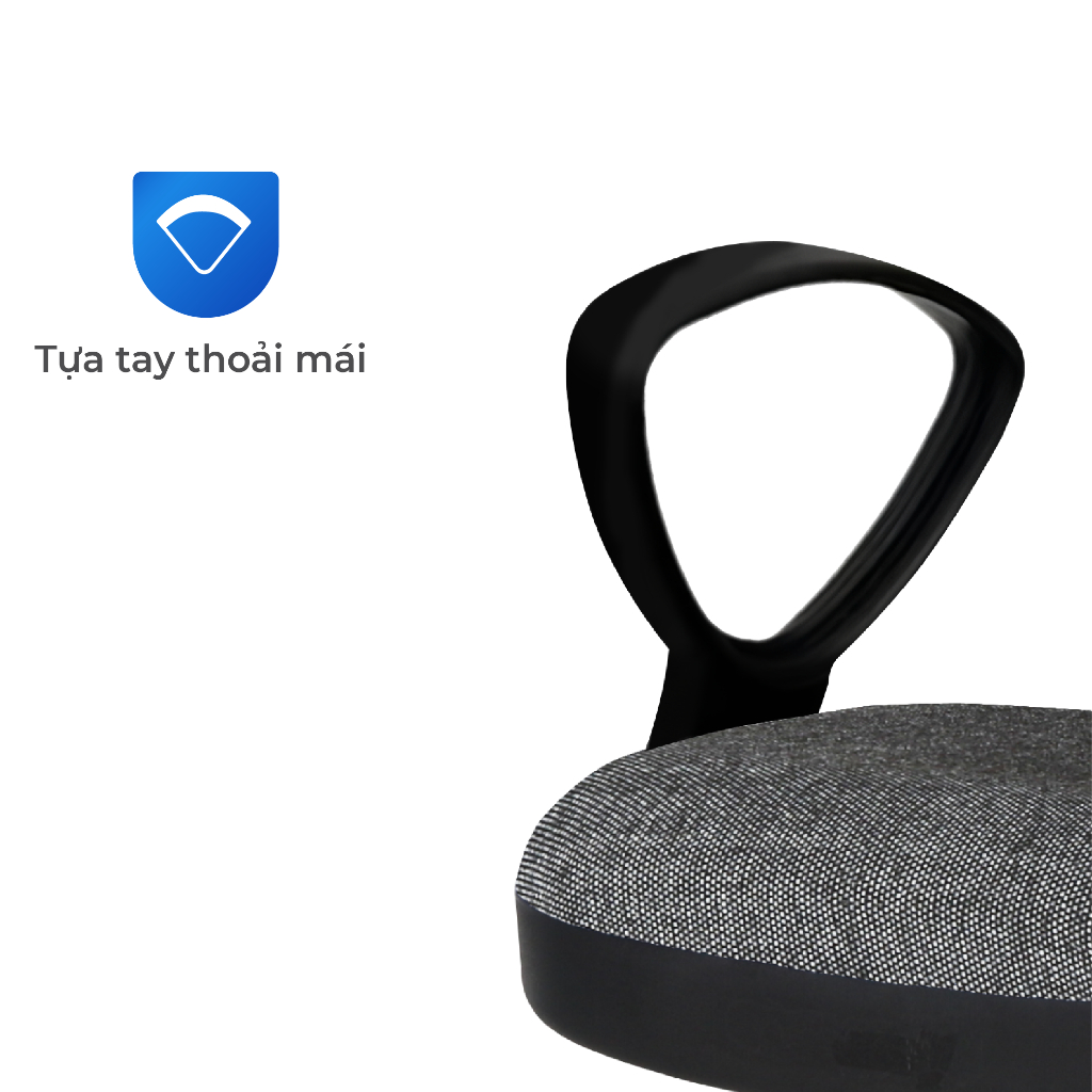Ghế văn phòng Dona QUI PHÚC, có gác tay, hiện đại, ghế xoay 360 độ, linh hoạt, chắc chắn, tiện lợi