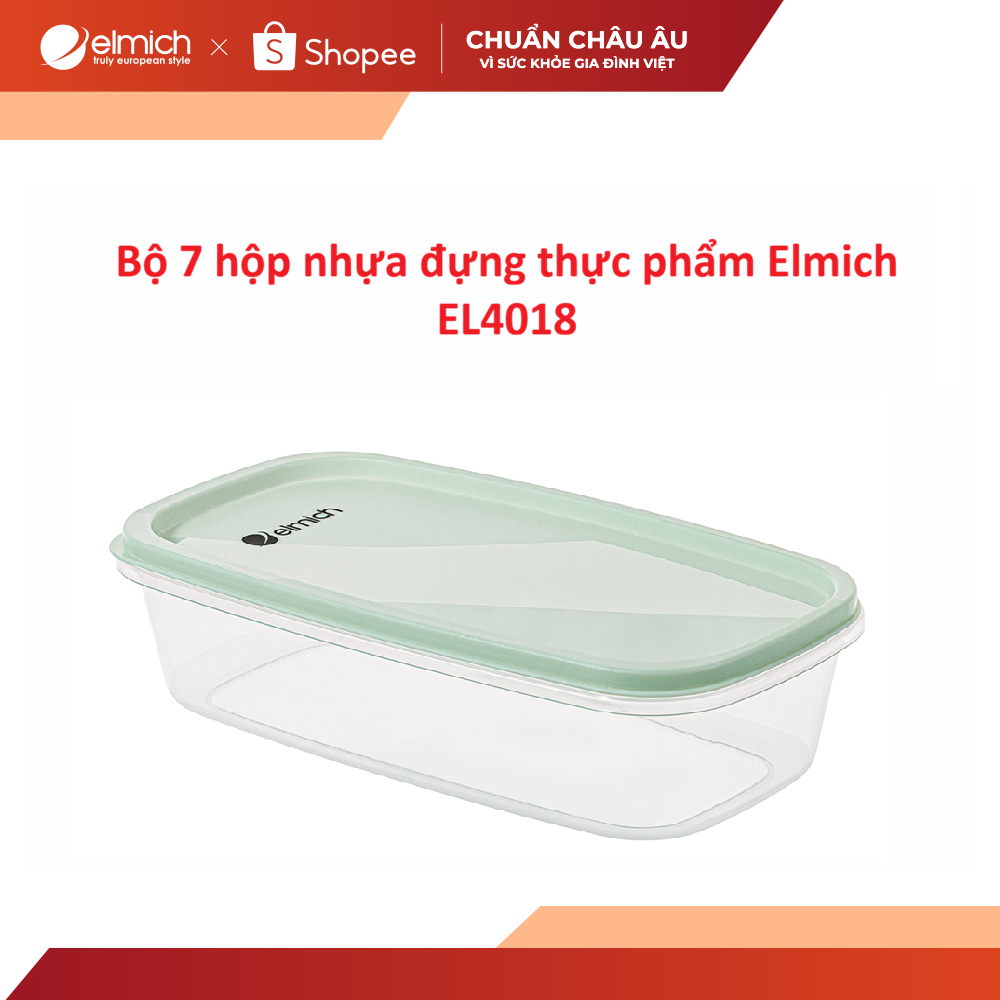 Bộ 7 hộp nhựa đựng thực phẩm Elmich EL4018