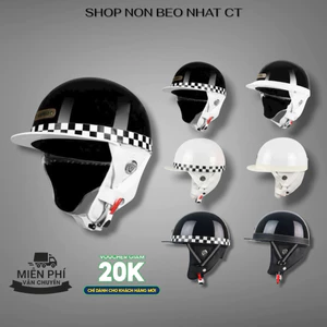 Mũ Bảo Hiểm Kiểu Nhật Phong Cách Bosozoku Thương Hiệu Napoli Unisex thích Hợp Cả Nam và Nữ- Miễn Phí Vận Chuyển