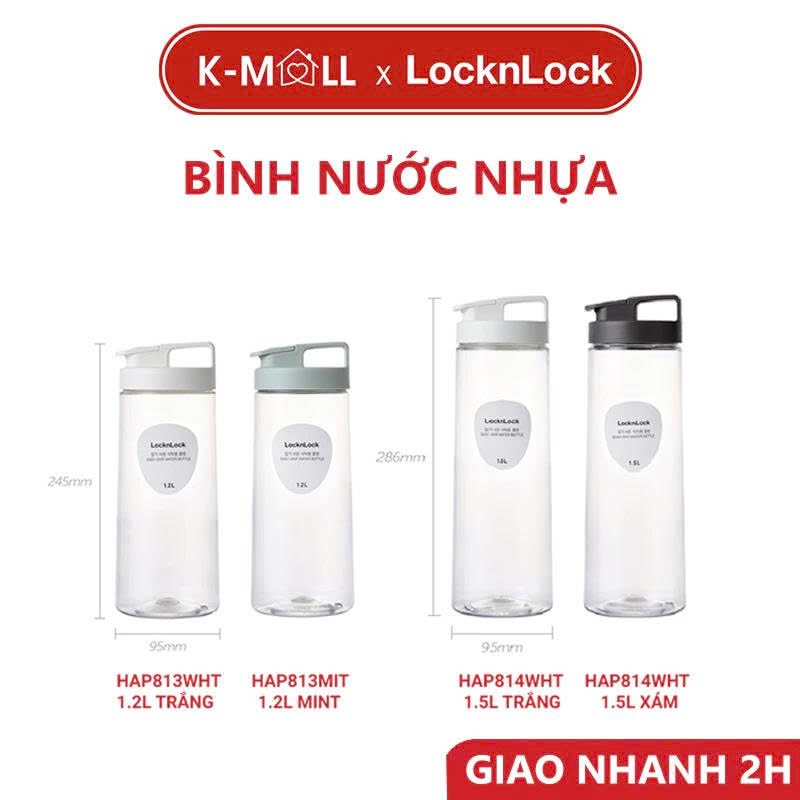 [SVIP] Bình đựng nước LocknLock HAP813 (1.2L) HAP814 (1.5L) HAP823 (1.2L) HAP824 ( 1.4L) - K-MALL