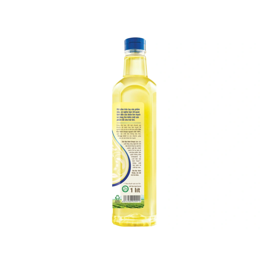 Dầu Đậu Nành Simply 100% Nguyên Chất Tốt Cho Tim Mạch - 1 Lít