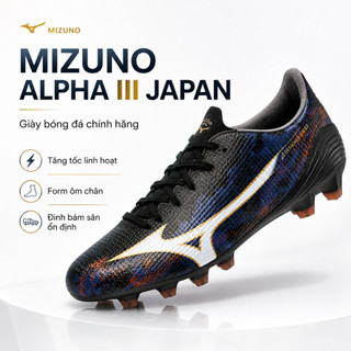 Giày Bóng Đá Mizuno Alpha III Japan P1GA2660 Chính Hãng – Đế FG Sân Cỏ Tự Nhiên, Êm Nhẹ Hỗ Trợ Tăng Tốc