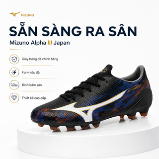Giày Bóng Đá Mizuno Alpha III Japan P1GA2660 Chính Hãng – Đế FG Sân Cỏ Tự Nhiên, Êm Nhẹ Hỗ Trợ Tăng Tốc