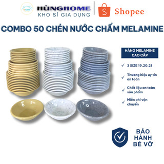 30 chén chấm nhựa melamine đựng nước tương, nước mắm, gia vị nhựa cứng nhiều màu