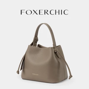 FOXERCHIC Túi xô dây rút Túi xách nữ có thể dùng như túi đeo vai hoặc túi xách tay.