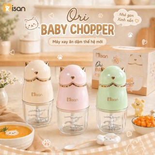 Máy xay ăn dặm cầm tay MISAN 8 lưỡi công suất 200W, máy xay đa năng chế biến đồ ăn cho bé