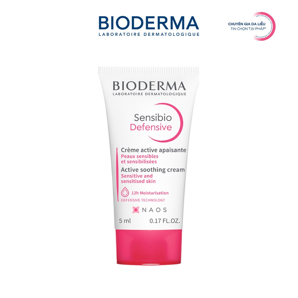 [QUÀ TẶNG KHÔNG BÁN] Kem dưỡng ẩm và làm dịu da, dành cho da nhạy cảm Bioderma Sensibio Defensive - 5ml