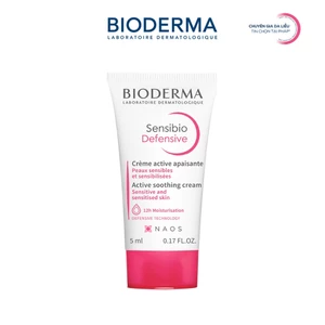 Kem dưỡng ẩm và làm dịu da, dành cho da nhạy cảm Bioderma Sensibio Defensive - 5ml
