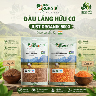 Đậu Lăng Hữu Cơ Just Organik Lentils 500g
