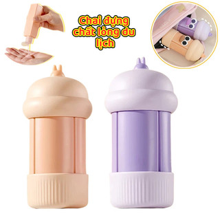 (TX)Du Lịch Split Chai 4 Trong 1 Chiết Xuất Chai Set, Du Lịch Dầu Gội đầu/Sữa Tắm/Dầu Gội Extract Chai