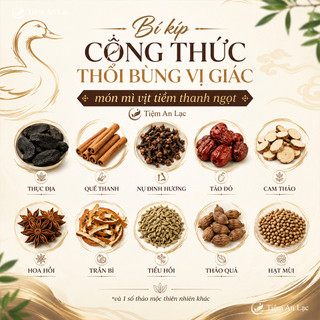 Gia Vị Mì Vịt Tiềm Hồng Kông Tặng Kèm Túi Lọc, La Hán, Set Gia Vị Tiềm Vịt Thơm Ngon Chuẩn Vị