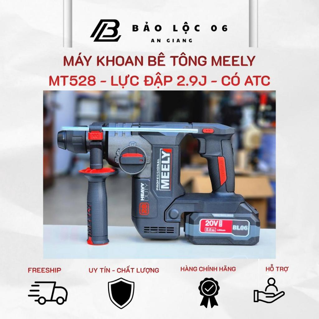 Máy Khoan Bê Tông MEELY MT528 (Heavy Duty 21V), Lực đập 2.9J - có Antikickback