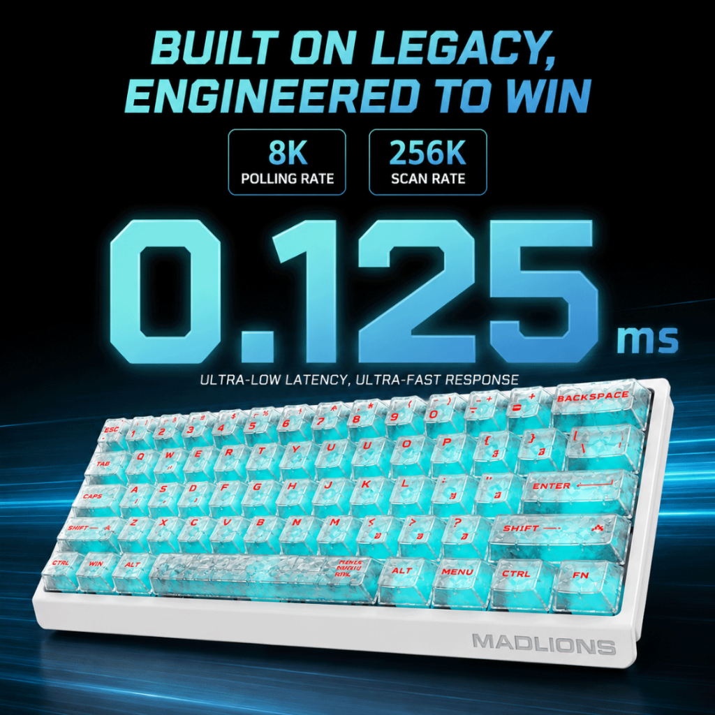 Bàn Phím Cơ Gaming MadLion Mad 60/68 V2 - Phím Rappid Trigger - 8000HZ - BH12T | BigBuy360 - bigbuy360.vn