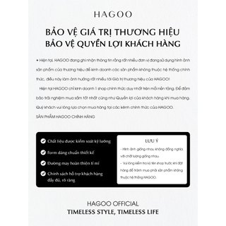 Áo thun tay cộc bấu mí HAGOO phong cách basic dễ phối đồ [A8169]