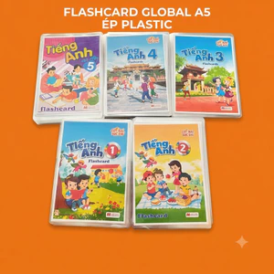 flashcard tiếng anh lớp 1,2,3 4 5 global success khổ a5 ép plastic sơ đồ tư duy mindmap