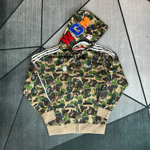 Áo khoác hằng ngày cá vượng x ba lá camo xanh hoạ tiết in nổi thêu xù