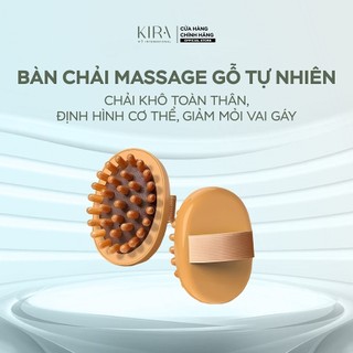 Bàn chải massage răng gỗ tự nhiên – Chải khô toàn thân, định hình cơ thể, giảm mỏi vai gáy, thư giãn mỗi ngày
