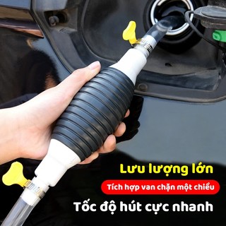 Ống bơm tay hút xăng dầu chất lỏng ống hút nhựa kèm khóa chống trào dễ dùng mọi chất an toàn hot