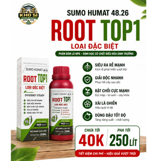 SUMO HUMAT ROOT TOP1 250ML – PHA TỚI 500 LÍT – SIÊU RA RỄ, GIẢI ĐỘC ĐẤT, BẬT CHỒI CỰC MẠNH