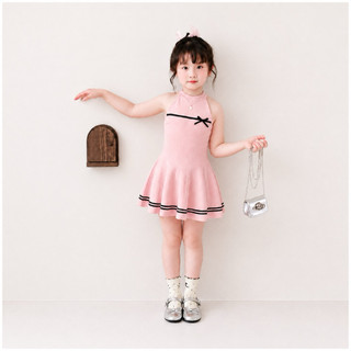 Váy cổ yếm cho bé gái (9-25kg) chất cotton 2 chiều mềm mại co giãn thắm hút mồ hôi